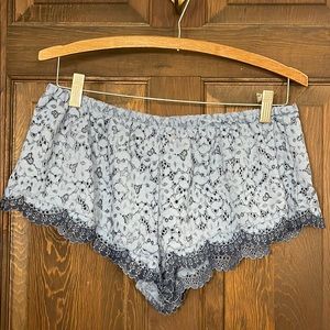 Victoria’s Secret blue lace shorts